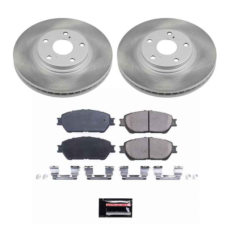 SC1141 Semi-Coated Rotor & Low-Dust Ceramic Brake Pad Kit