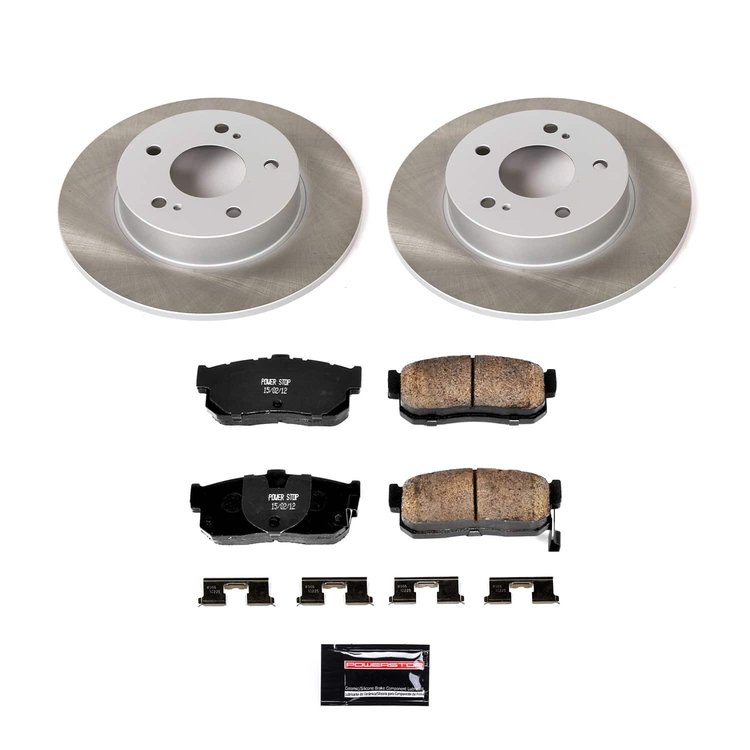 SC1168 Semi-Coated Rotor & Low-Dust Ceramic Brake Pad Kit
