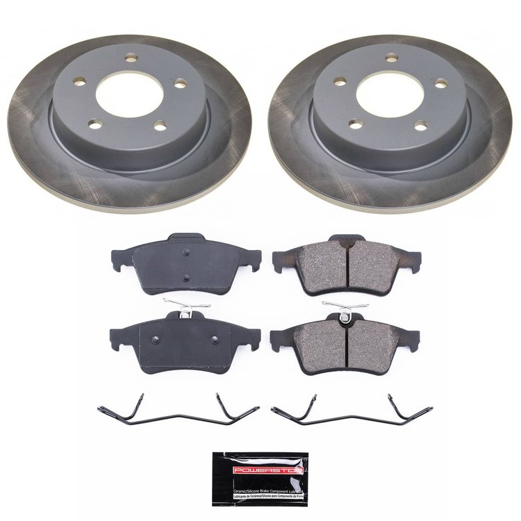 SC123 Semi-Coated Rotor & Low-Dust Ceramic Brake Pad Kit