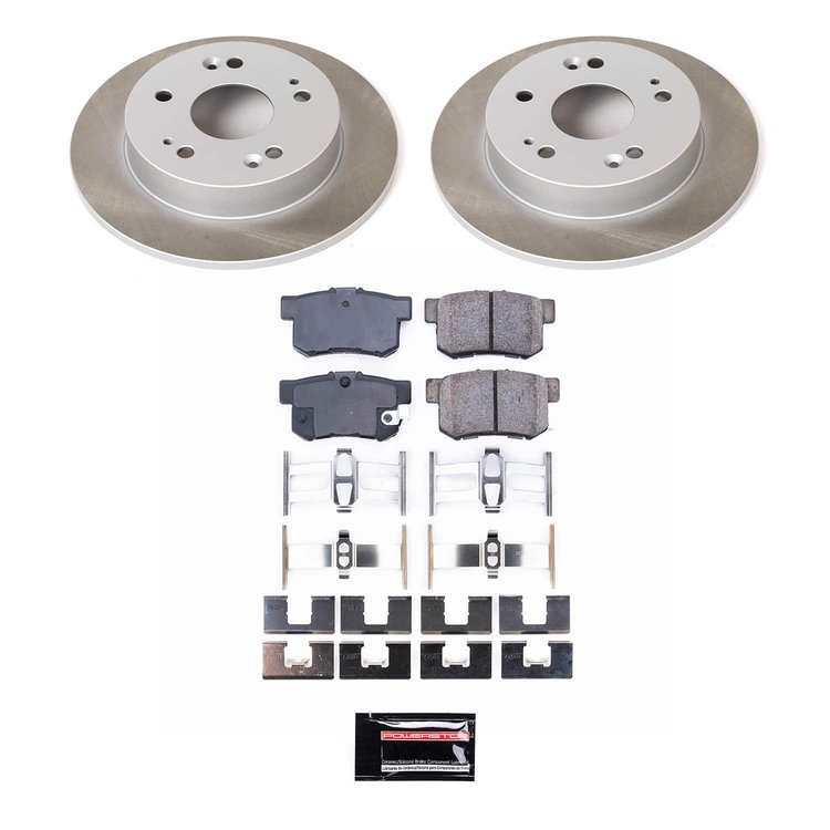 SC1243 Semi-Coated Rotor & Low-Dust Ceramic Brake Pad Kit