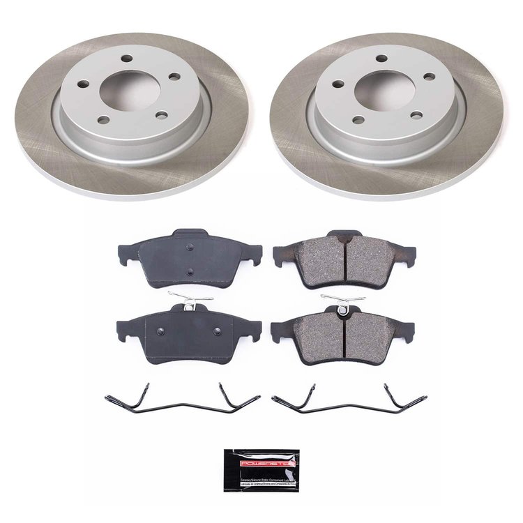 SC129 Semi-Coated Rotor & Low-Dust Ceramic Brake Pad Kit
