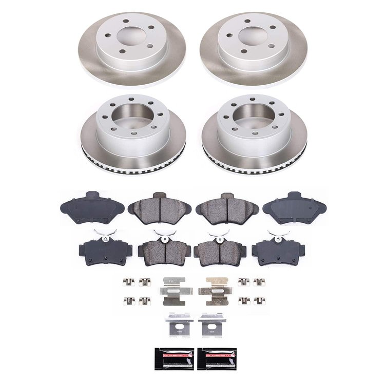 SC1300 Semi-Coated Rotor & Low-Dust Ceramic Brake Pad Kit