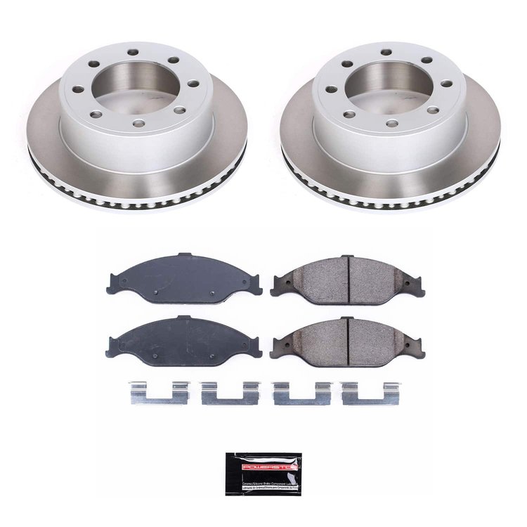 SC1301 Semi-Coated Rotor & Low-Dust Ceramic Brake Pad Kit