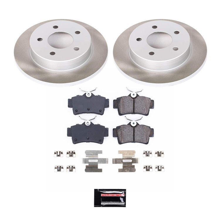SC1303 Semi-Coated Rotor & Low-Dust Ceramic Brake Pad Kit