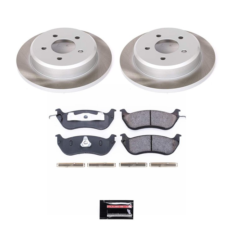 SC1331 Semi-Coated Rotor & Low-Dust Ceramic Brake Pad Kit