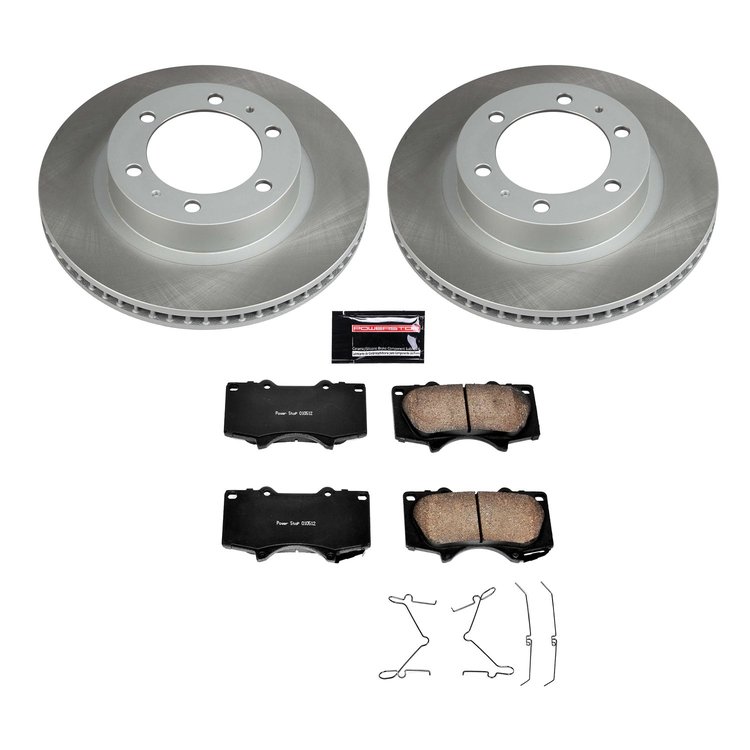 SC137 Semi-Coated Rotor & Low-Dust Ceramic Brake Pad Kit