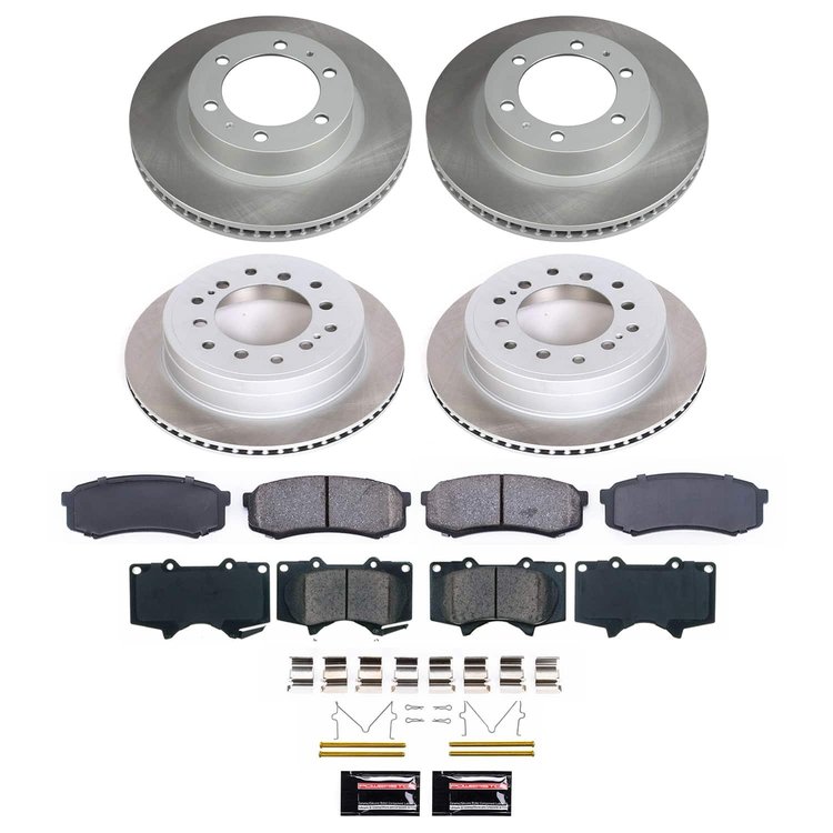 SC138 Semi-Coated Rotor & Low-Dust Ceramic Brake Pad Kit