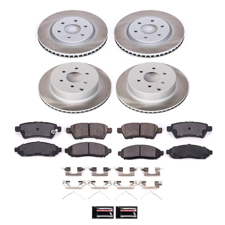 SC144 Semi-Coated Rotor & Low-Dust Ceramic Brake Pad Kit