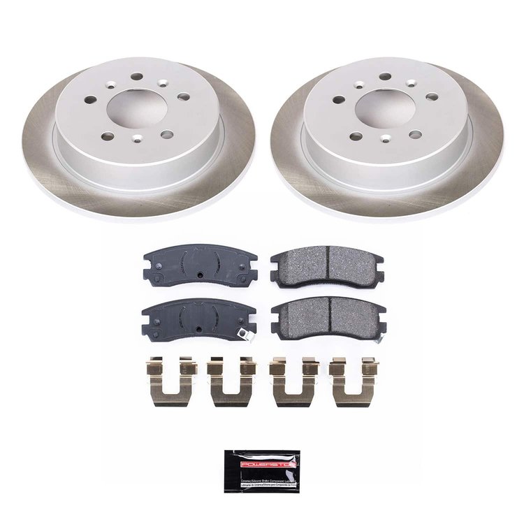 SC1440 Semi-Coated Rotor & Low-Dust Ceramic Brake Pad Kit