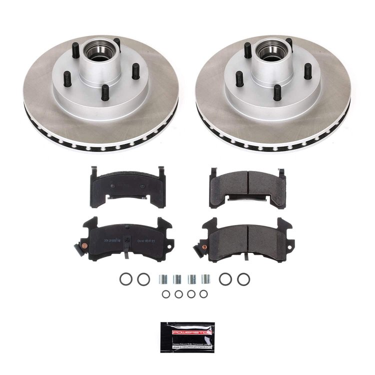 SC1482 Semi-Coated Rotor & Low-Dust Ceramic Brake Pad Kit