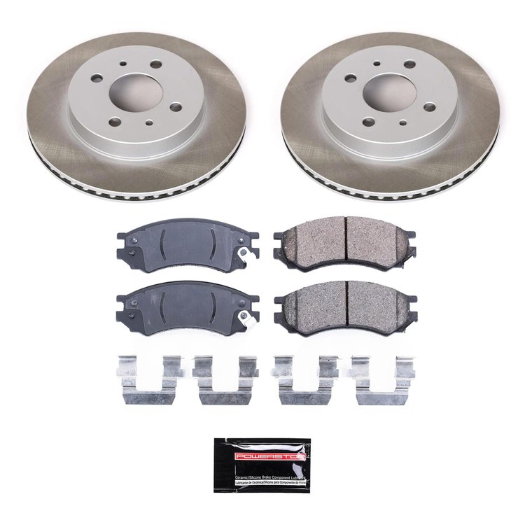 SC1515 Semi-Coated Rotor & Low-Dust Ceramic Brake Pad Kit