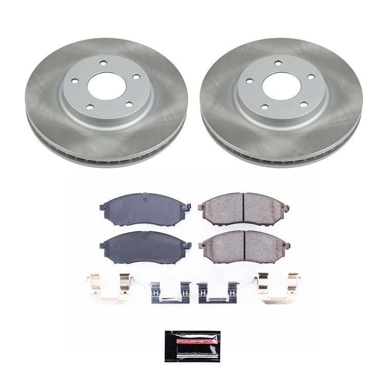 SC152 Semi-Coated Rotor & Low-Dust Ceramic Brake Pad Kit