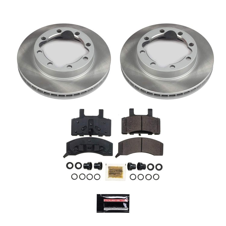 SC1524 Semi-Coated Rotor & Low-Dust Ceramic Brake Pad Kit