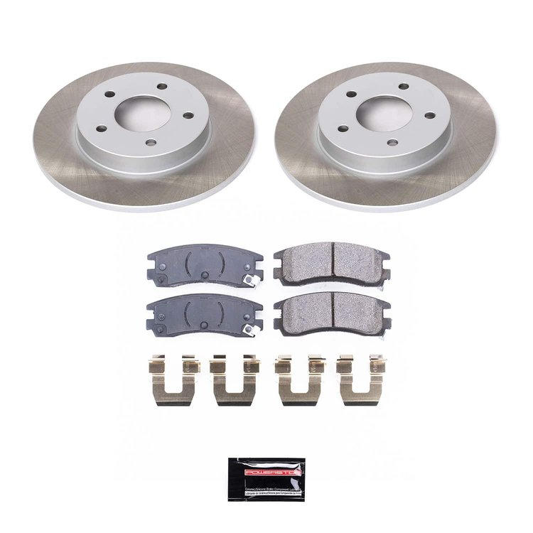 SC1526 Semi-Coated Rotor & Low-Dust Ceramic Brake Pad Kit