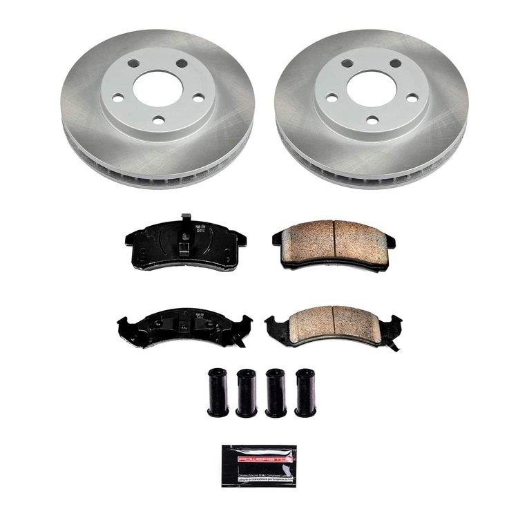 SC1532 Semi-Coated Rotor & Low-Dust Ceramic Brake Pad Kit