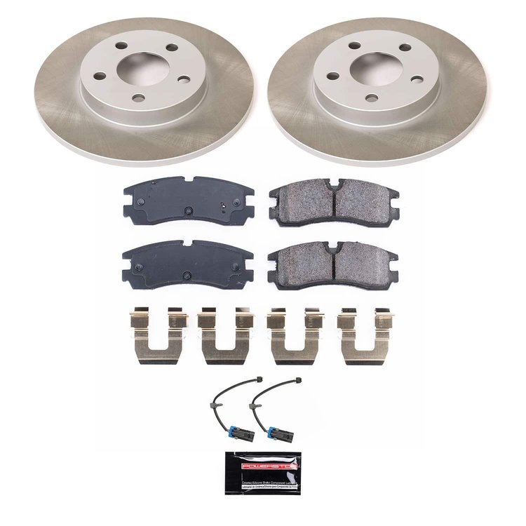 SC1567 Semi-Coated Rotor & Low-Dust Ceramic Brake Pad Kit