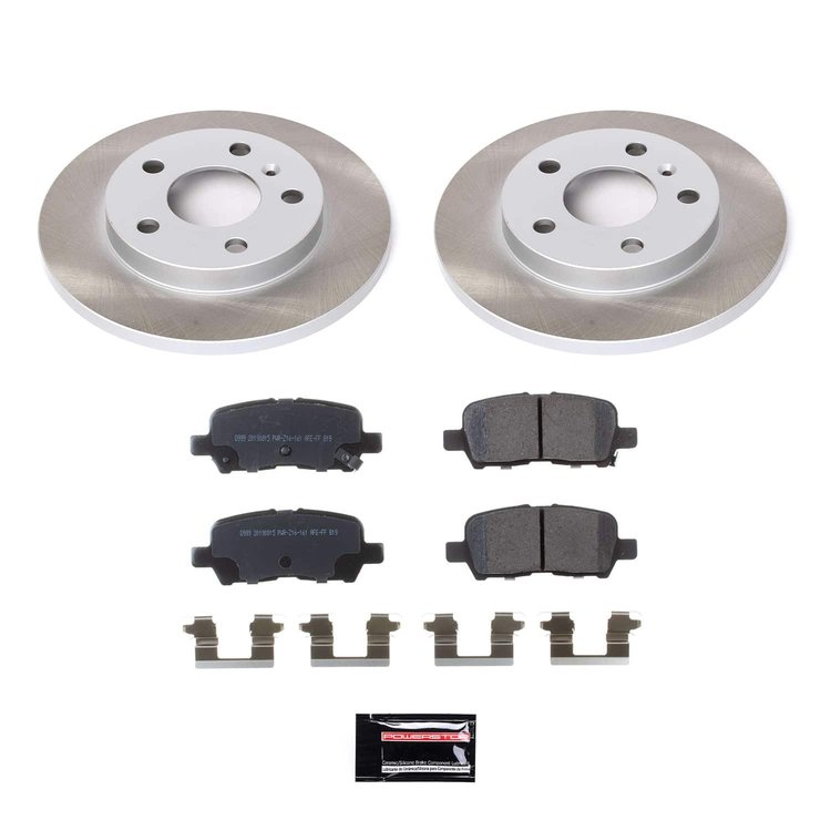 SC1602 Semi-Coated Rotor & Low-Dust Ceramic Brake Pad Kit