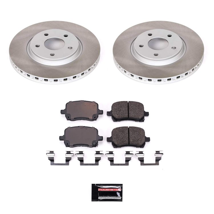 SC1610 Semi-Coated Rotor & Low-Dust Ceramic Brake Pad Kit