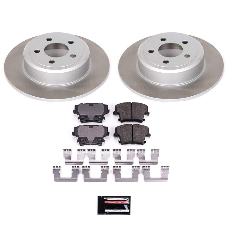 SC1719 Semi-Coated Rotor & Low-Dust Ceramic Brake Pad Kit