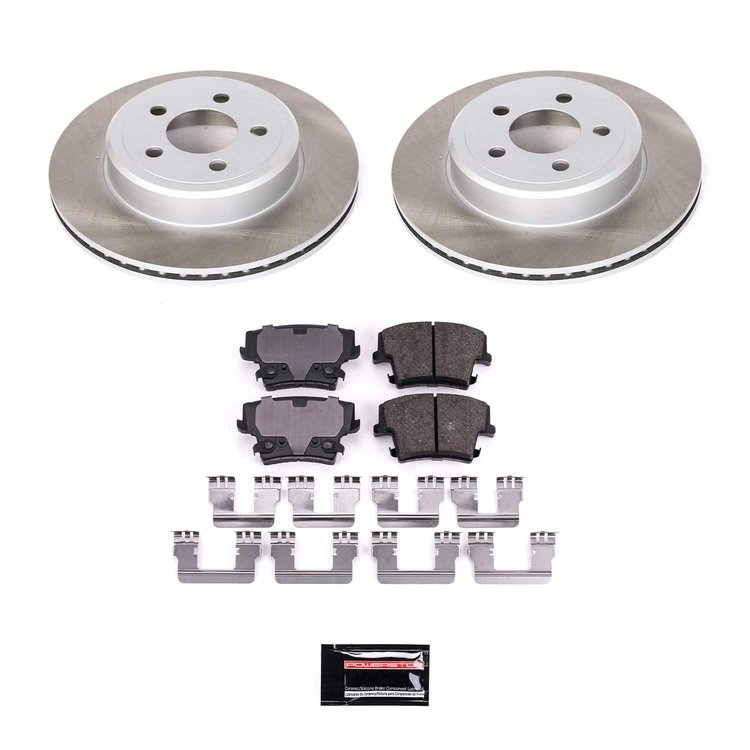 SC1720 Semi-Coated Rotor & Low-Dust Ceramic Brake Pad Kit