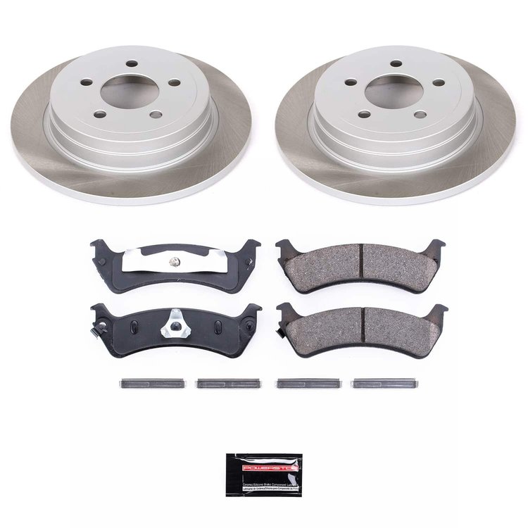 SC1770 Semi-Coated Rotor & Low-Dust Ceramic Brake Pad Kit