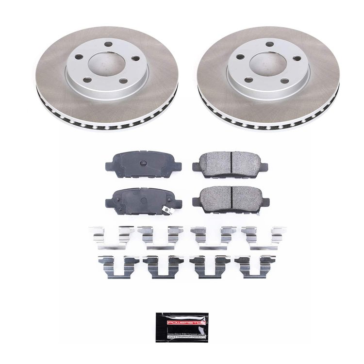 SC179 Semi-Coated Rotor & Low-Dust Ceramic Brake Pad Kit