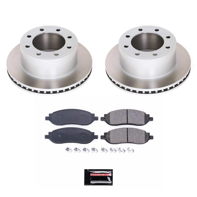 SC1799 Semi-Coated Rotor & Low-Dust Ceramic Brake Pad Kit