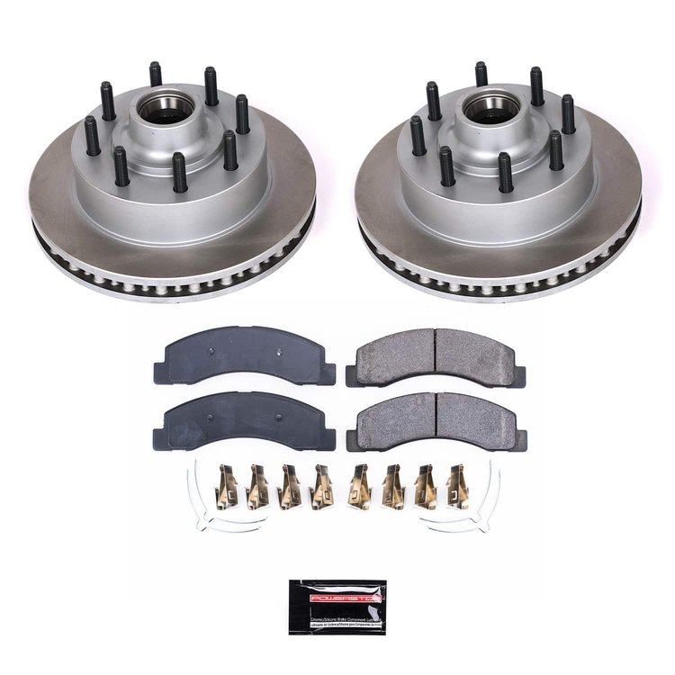 SC1893 Semi-Coated Rotor & Low-Dust Ceramic Brake Pad Kit