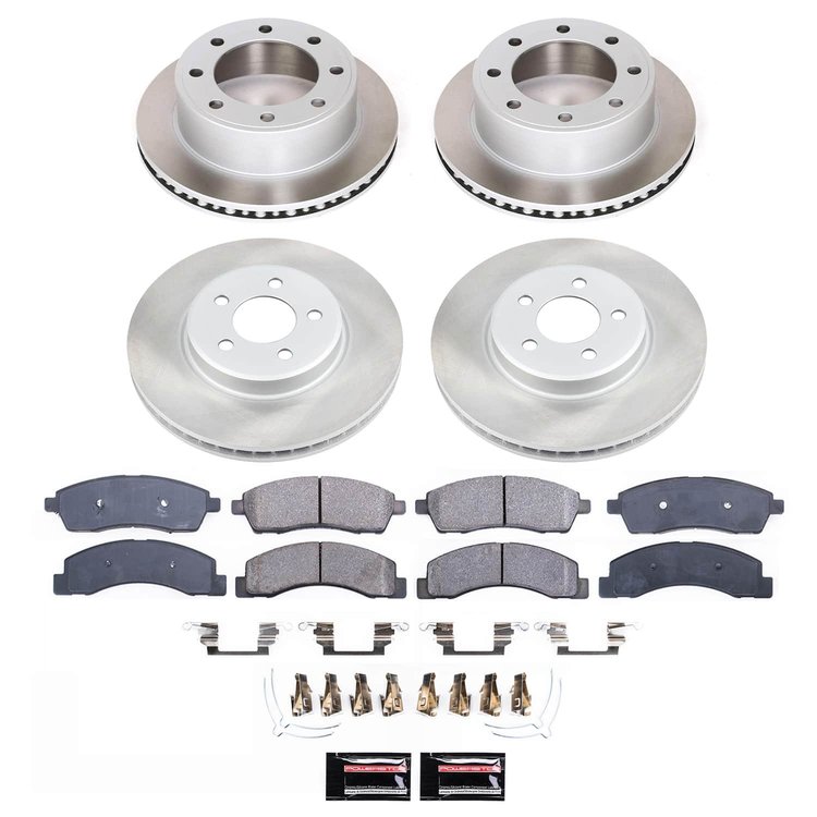 SC1906 Semi-Coated Rotor & Low-Dust Ceramic Brake Pad Kit
