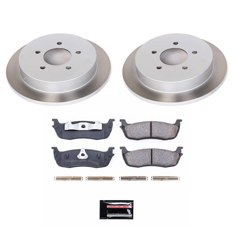 SC1913 Semi-Coated Rotor & Low-Dust Ceramic Brake Pad Kit