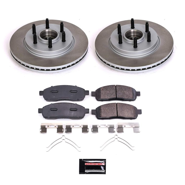SC1939 Semi-Coated Rotor & Low-Dust Ceramic Brake Pad Kit