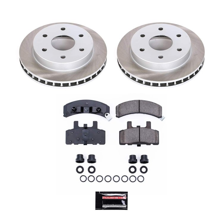 SC1970 Semi-Coated Rotor & Low-Dust Ceramic Brake Pad Kit
