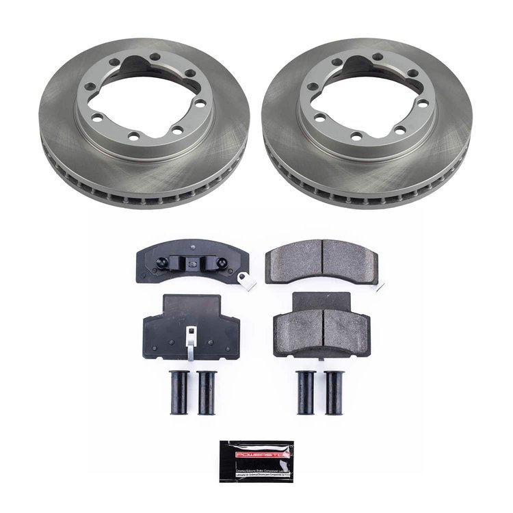 SC1992 Semi-Coated Rotor & Low-Dust Ceramic Brake Pad Kit