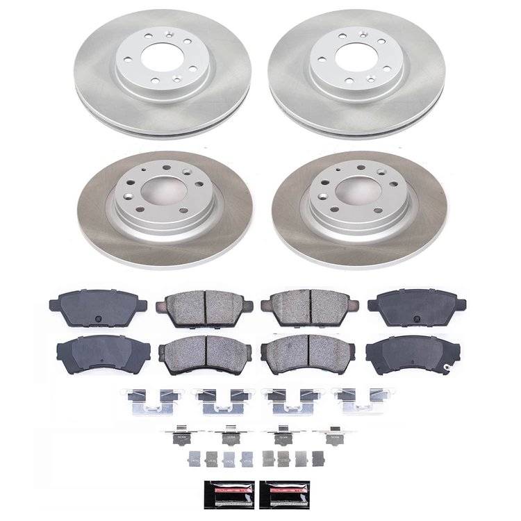 SC200 Semi-Coated Rotor & Low-Dust Ceramic Brake Pad Kit