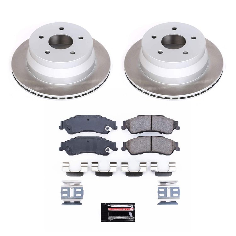 SC2003 Semi-Coated Rotor & Low-Dust Ceramic Brake Pad Kit
