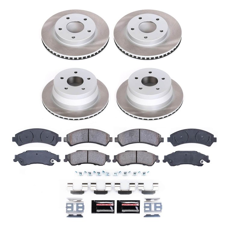 SC2005 Semi-Coated Rotor & Low-Dust Ceramic Brake Pad Kit