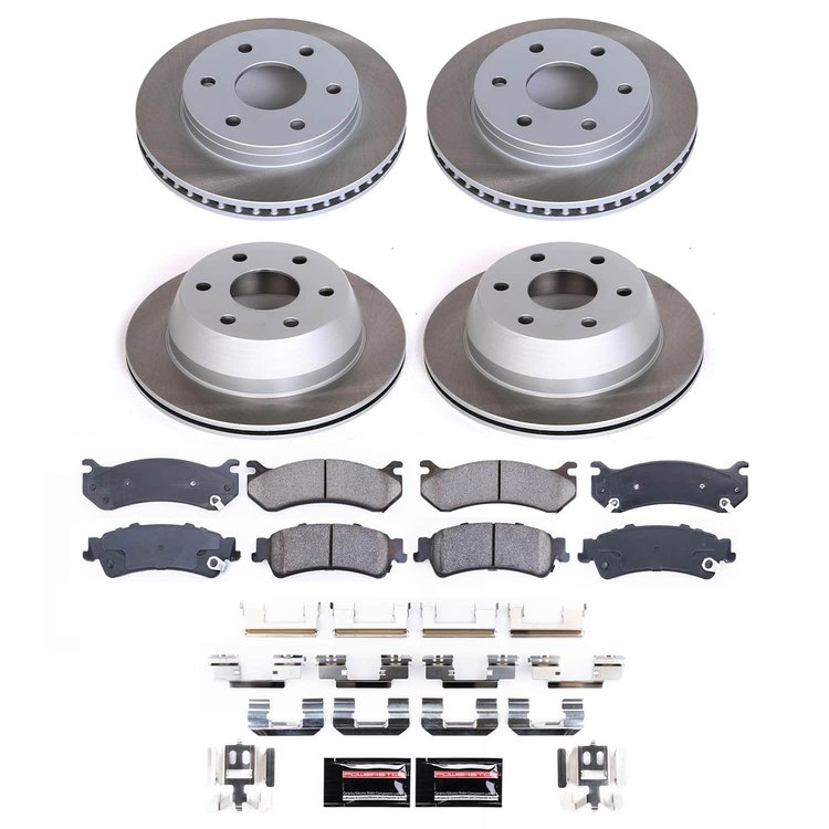 SC2010 Semi-Coated Rotor & Low-Dust Ceramic Brake Pad Kit