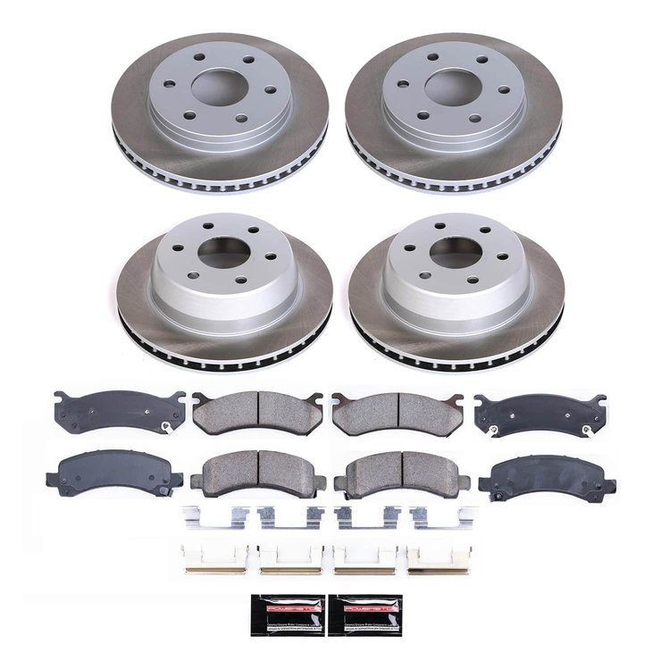 SC2016 Semi-Coated Rotor & Low-Dust Ceramic Brake Pad Kit