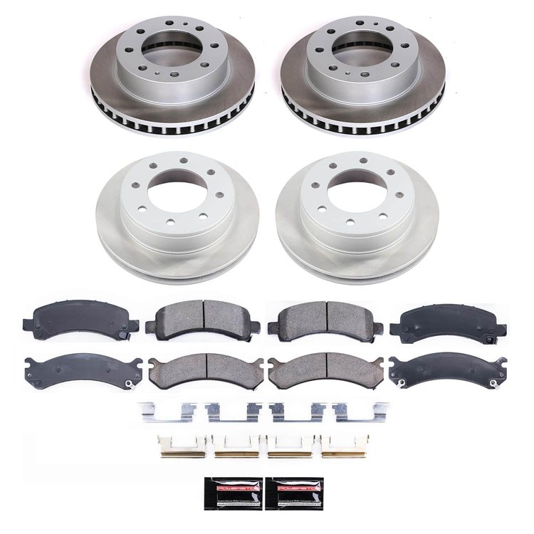 SC2025 Semi-Coated Rotor & Low-Dust Ceramic Brake Pad Kit