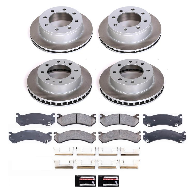 SC2027 Semi-Coated Rotor & Low-Dust Ceramic Brake Pad Kit