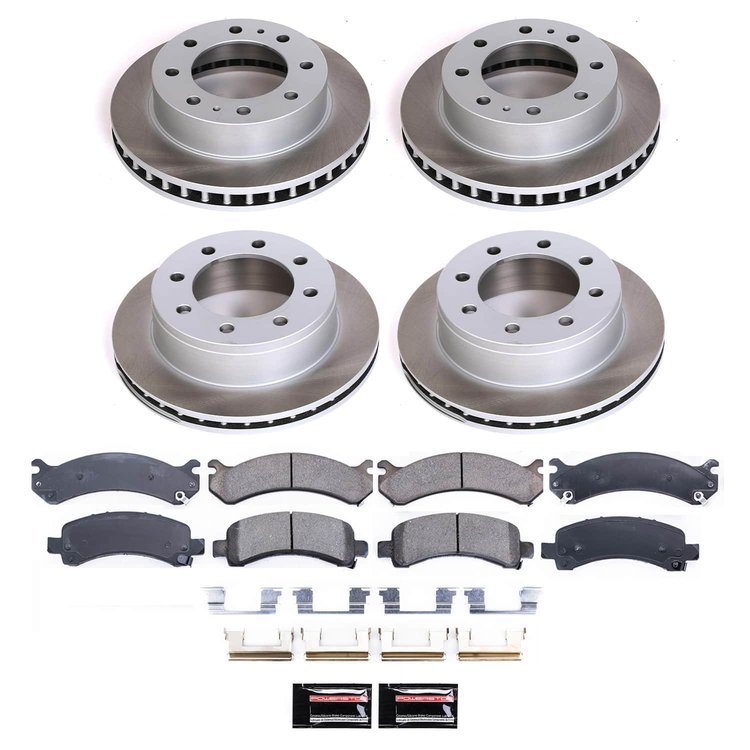 SC2029 Semi-Coated Rotor & Low-Dust Ceramic Brake Pad Kit