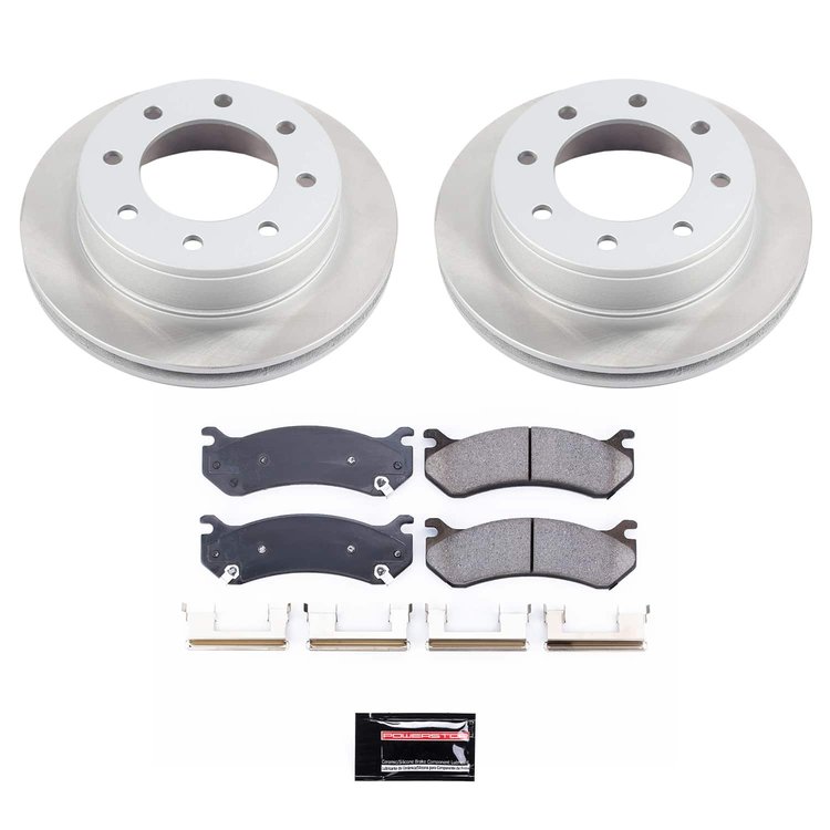SC2036 Semi-Coated Rotor & Low-Dust Ceramic Brake Pad Kit