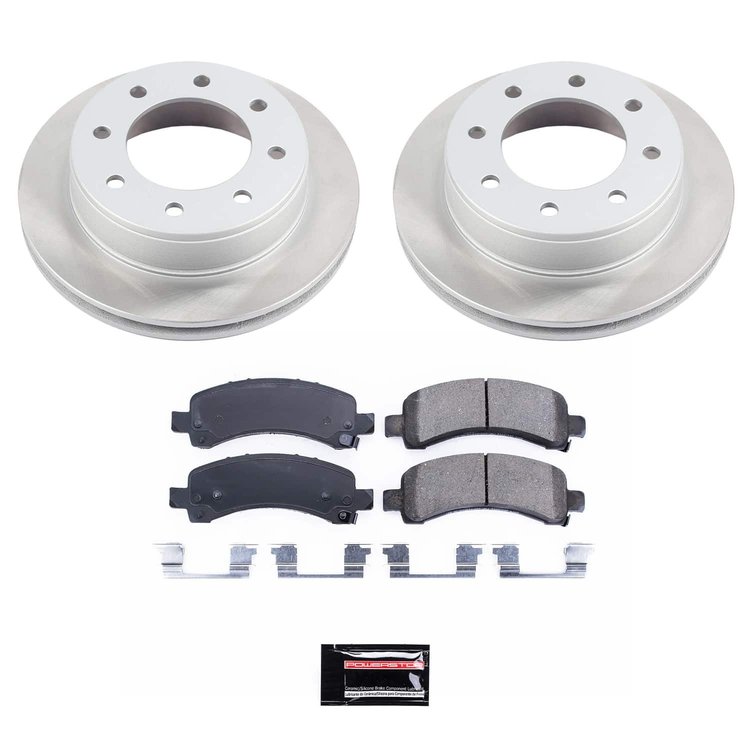 SC2039 Semi-Coated Rotor & Low-Dust Ceramic Brake Pad Kit