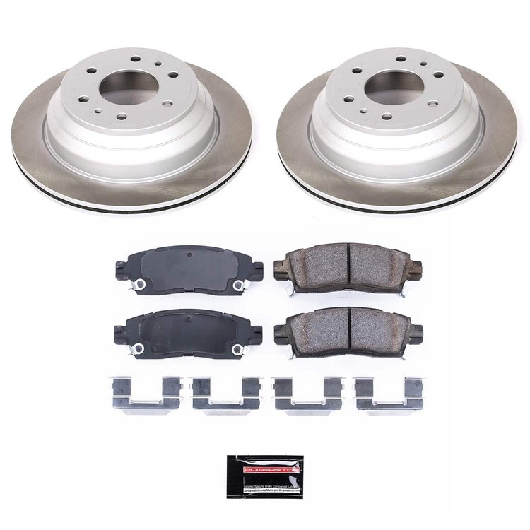 SC2050 Semi-Coated Rotor & Low-Dust Ceramic Brake Pad Kit