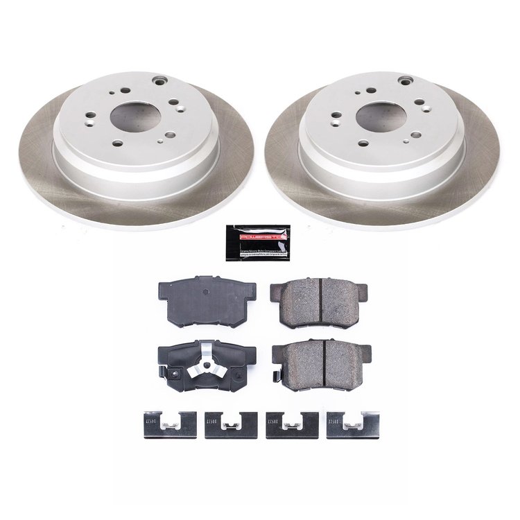SC206 Semi-Coated Rotor & Low-Dust Ceramic Brake Pad Kit