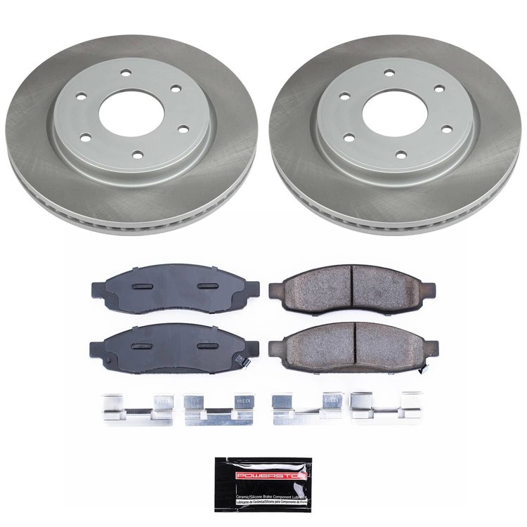 SC211 Semi-Coated Rotor & Low-Dust Ceramic Brake Pad Kit