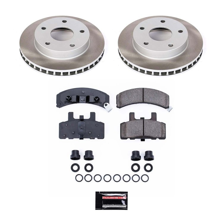 SC2126 Semi-Coated Rotor & Low-Dust Ceramic Brake Pad Kit