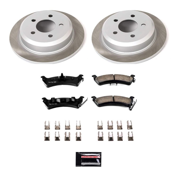 SC2131 Semi-Coated Rotor & Low-Dust Ceramic Brake Pad Kit