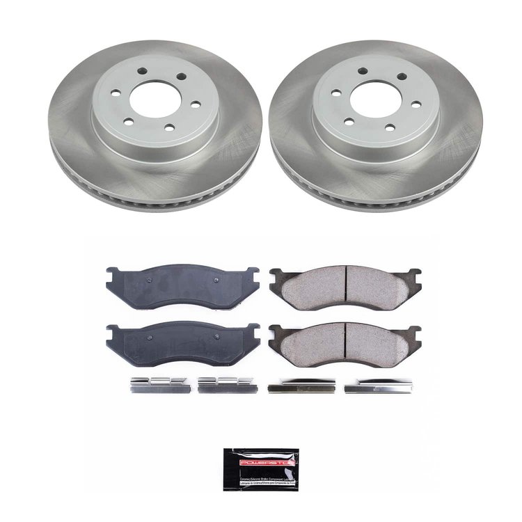 SC2178 Semi-Coated Rotor & Low-Dust Ceramic Brake Pad Kit