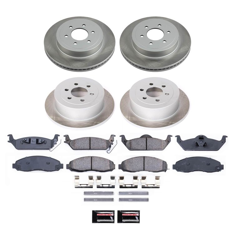 SC2188 Semi-Coated Rotor & Low-Dust Ceramic Brake Pad Kit